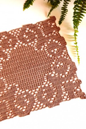 Работа Схема вязания салфетки 