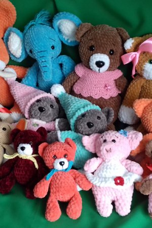 Робота Іграшки дитячі, в'язані іграшки ручної роботи