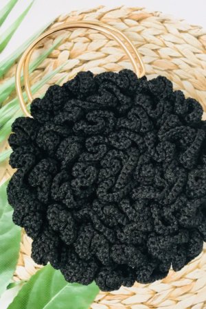 Работа Вязаная сумка Пион 