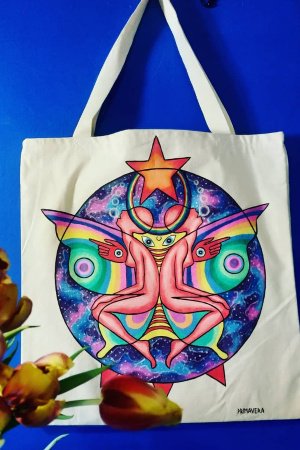 Робота ЕКСКЛЮЗИВНА ЕКО-СУМКА, ХУДОЖНЯ РОЗПИС, шоппера