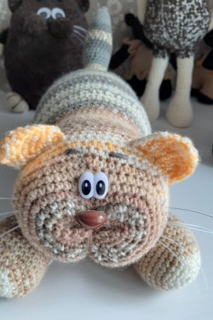 Работа Вязаная игрушка амигуруми кот Обормот