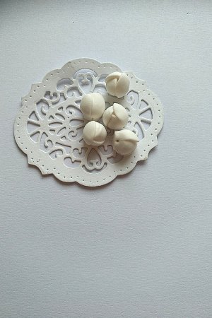 Робота Білі бутони з полімерної глини