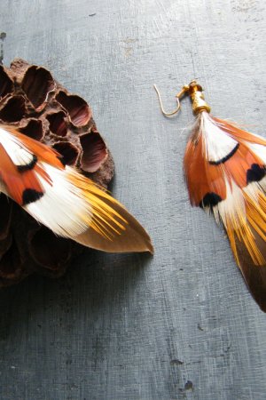 Работа Серьги с перьями Художник