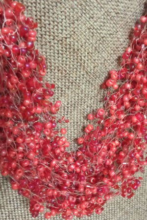 Работа Колье из бисера