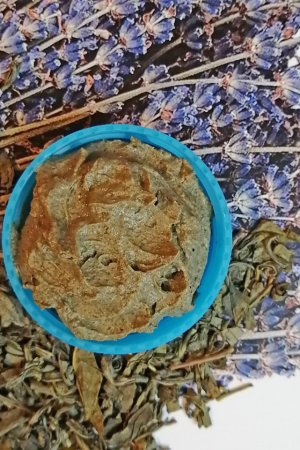 Работа Маска для лица "Лаванда и зеленый чай"
