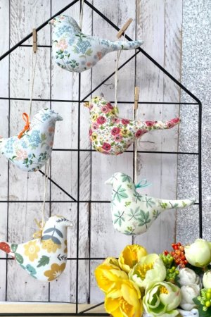 Работа Набор весенних птиц, пасхальный декор, пасхальный декор