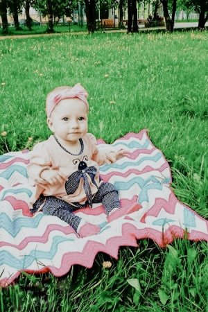 Работа Детский плед в коляску, кроватку и т.д.