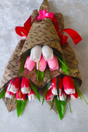 Робота Букет тюльпанів з мила