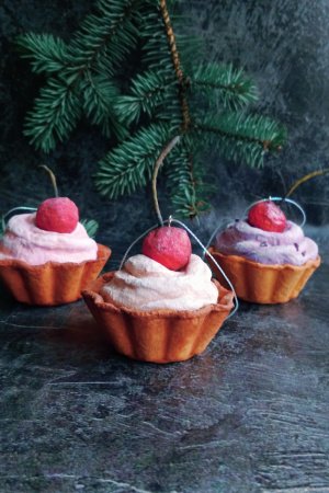 Работа Капкейк игрушка из ваты