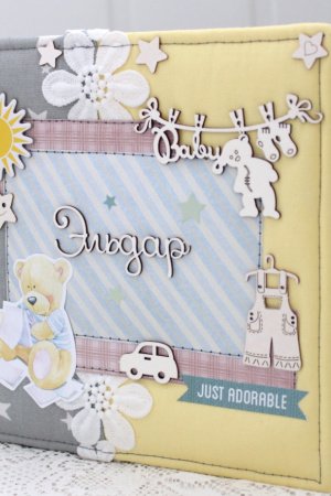 Робота Скрап альбом для новонародженого хлопчика без тем