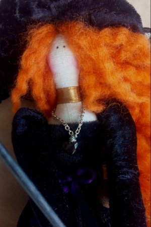 Работа Ведьмочка кукла тильда