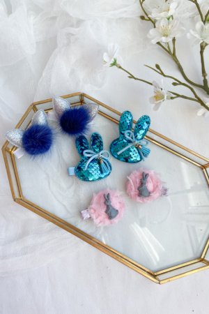 Робота Набір з зайчиками заколки 5