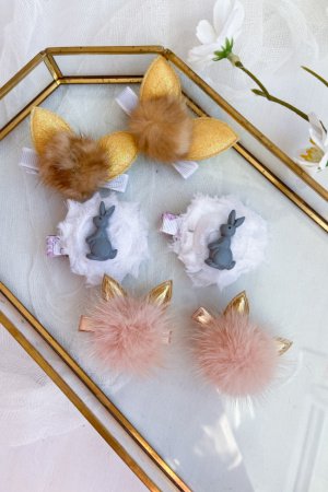 Робота Набір з зайчиками заколки 11