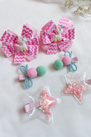 Робота Набір з єдиророгами і зірками заколки 6