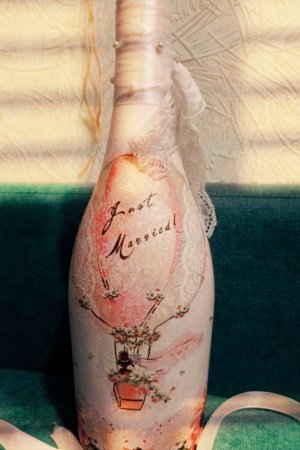 Работа бутылка свадебная