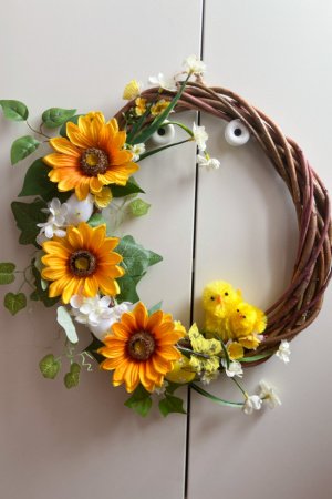 Робота Великодній, пасхальний вінок на двері 6