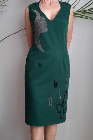 Робота Плаття - Місячна соната, вечірня сукня з ручною вишивкою