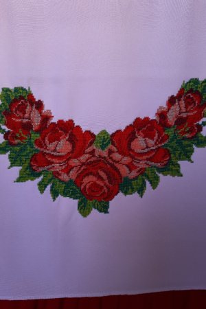 Работа Рушник вышитый бисером