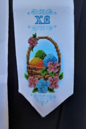 Робота Пасхальний бант на кошик Пасхальна серветка