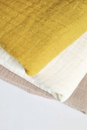 Работа Набор муслина для рукоделия Горчица,ваниль и беж