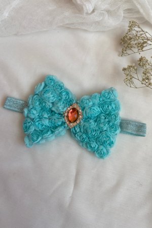 Робота Повязка великий бірузовий бант