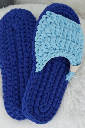 Робота Тапочки для жінок, кольори Лазурь та Барвинок