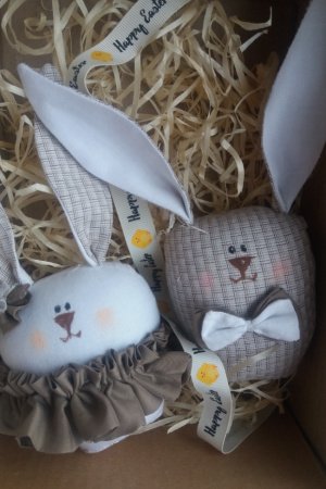 Работа пасхальные зайчики