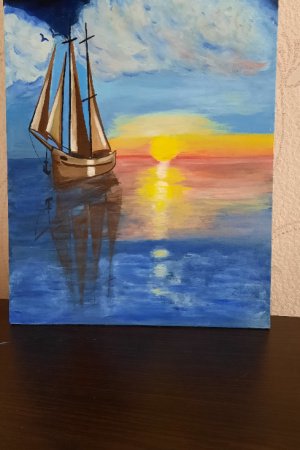 Работа Одинокий парус