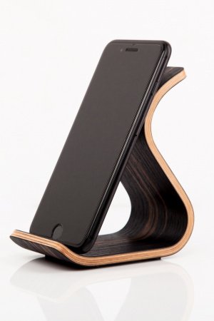 Робота Дерев'яна підставка для телефону •Sign• Ebony dark