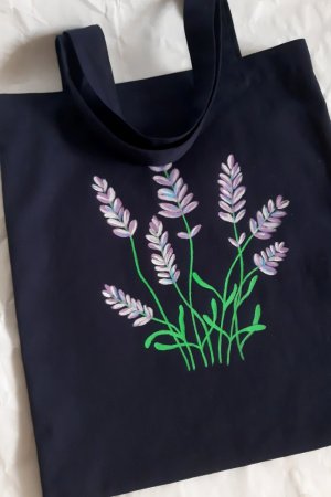 Работа Эко-сумка, шопер "Лаванда"