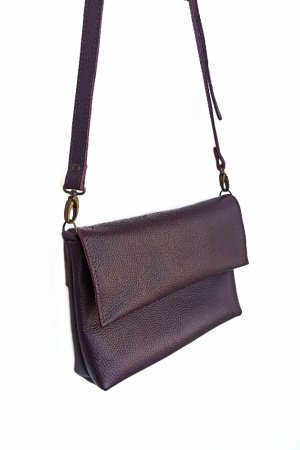 Робота Жіноча шкіряна сумка. Колір Баклажан.