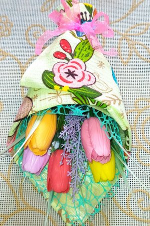 Робота Букет тюльпанів з мила