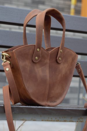 Робота Сумка з двома ручками Kvoka "Love" (колір віскі)