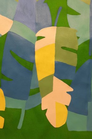 Работа Эко-сумка "Пальмовое листья"