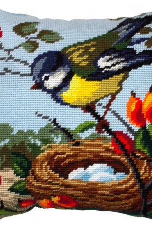 Робота Подушка декоративна  вишита напівхрестом, ручна робота 30