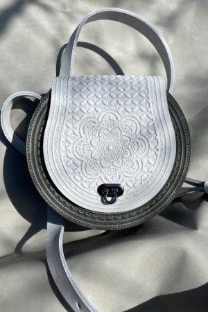 Робота Шкіряна сумка з натуральної шкіри "Колорит"