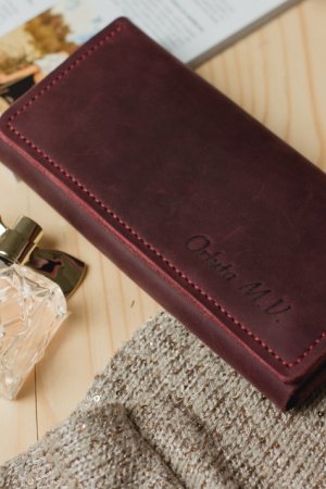 Робота Красивий жіночий гаманець з натуральної шкіри. 