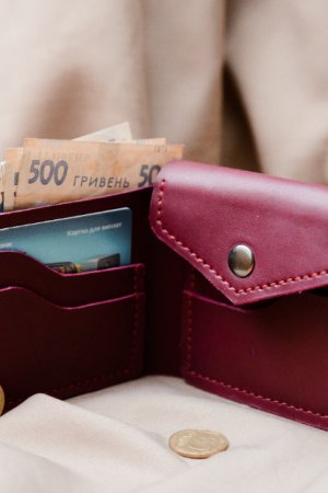 Работа Женский мини-кошелек ручной работы