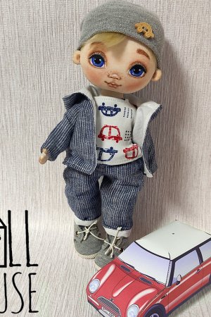 Работа Текстильная кукла мальчик