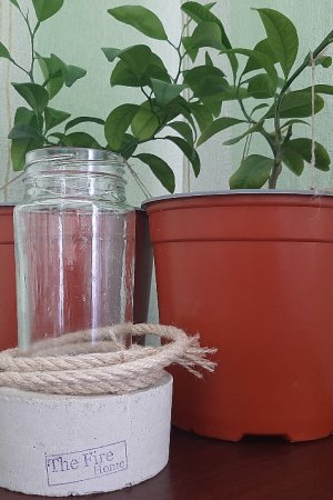 Работа Ваза-кашпо из бетона