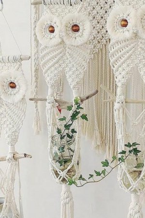 Работа Сова макраме