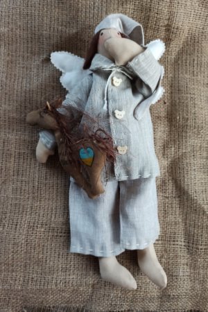 Работа Сонный ангел Марк с лошадкой