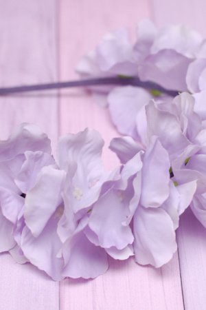 Работа Обруч фиолетовая гортензия 