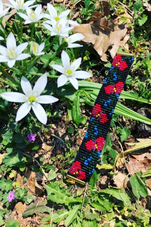 Работа Браслет "Маки"