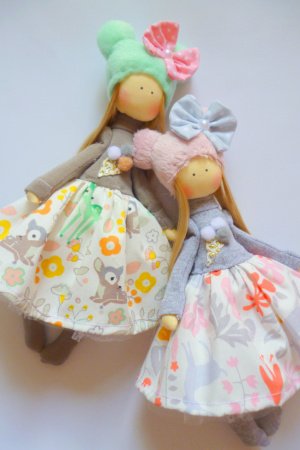 Работа Милые куколки ручной работы