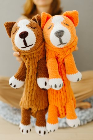 Работа Пижамницы Пес, Собака (Хранитель пижамы), игрушка для сна.