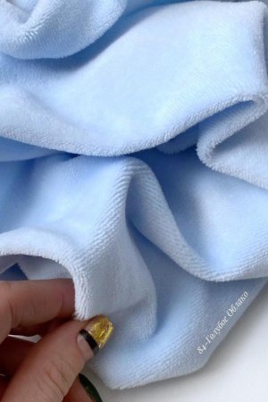 Робота Велюр бавовняний для рукоділля блакитне хмара