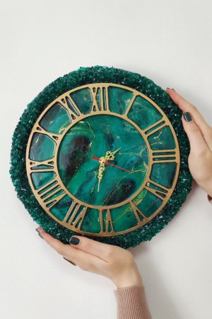 Робота Інтер'єрні годинники Малахіт