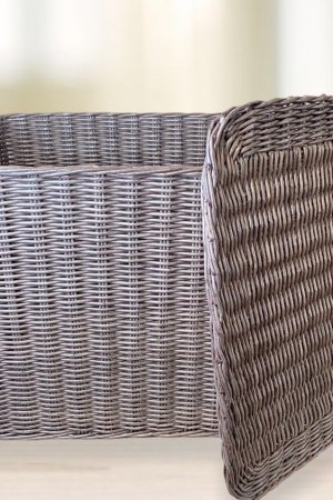 Робота Плетена коробка для зберігання речей «Класика» з кришкою