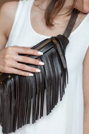 Робота Коричнева бананка Кроссбоді В Бохо Стилі